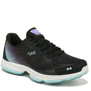 Ryka Women's Devotion Plus 2 Walking Shoe Size 8 Black/Green/Purple